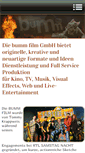 Mobile Screenshot of bummfilm.de