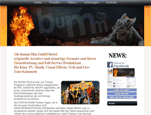 Tablet Screenshot of bummfilm.de